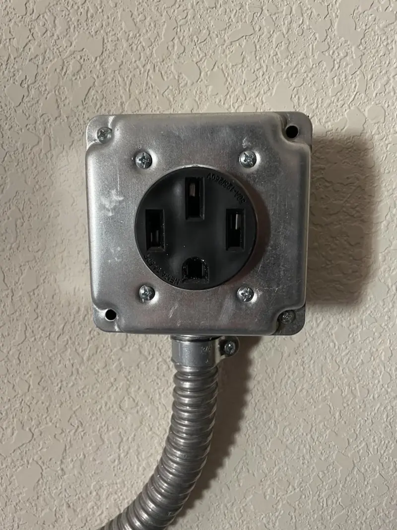 NEMA 14-50 outlet installed for Smart Home Electrical in King