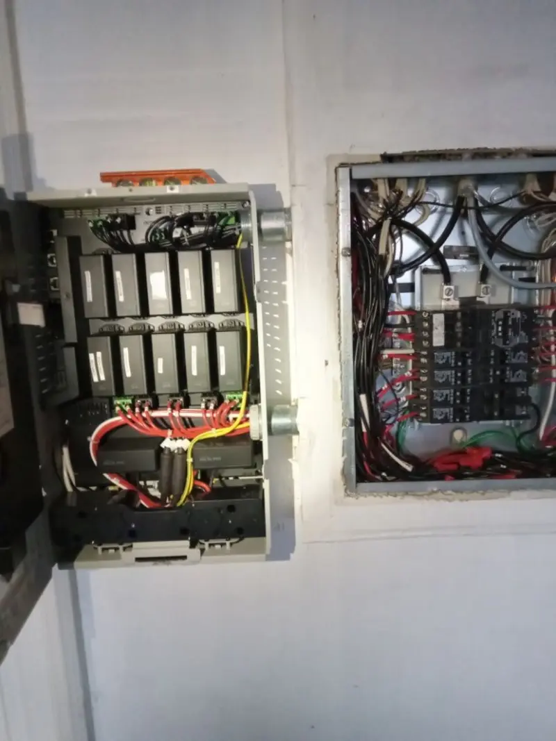 Electrical panel upgrade completed for Indoor Lighting Installation in King